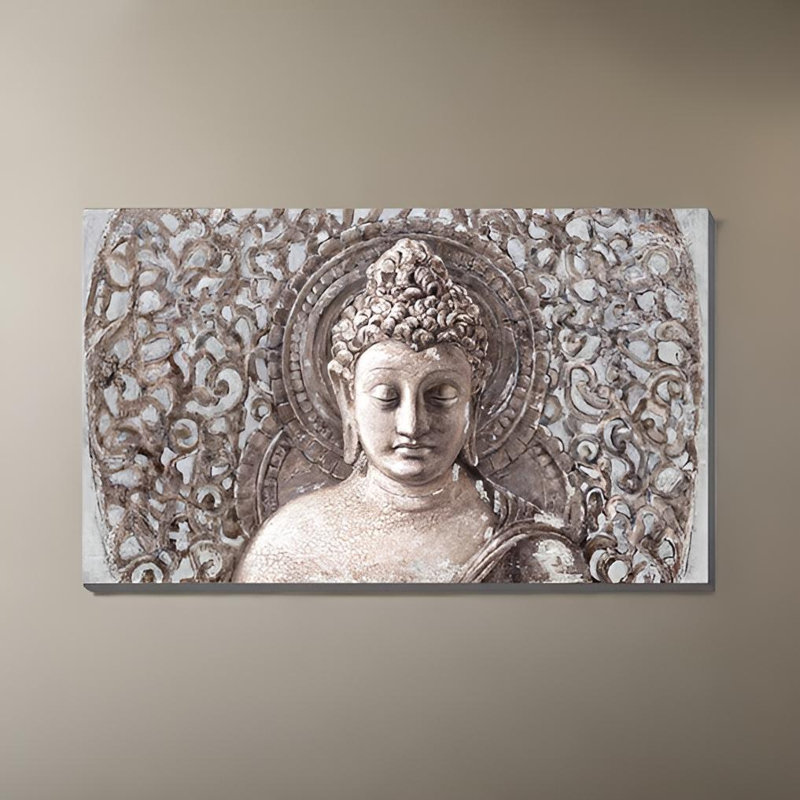 Bouddha 50% peint à la main