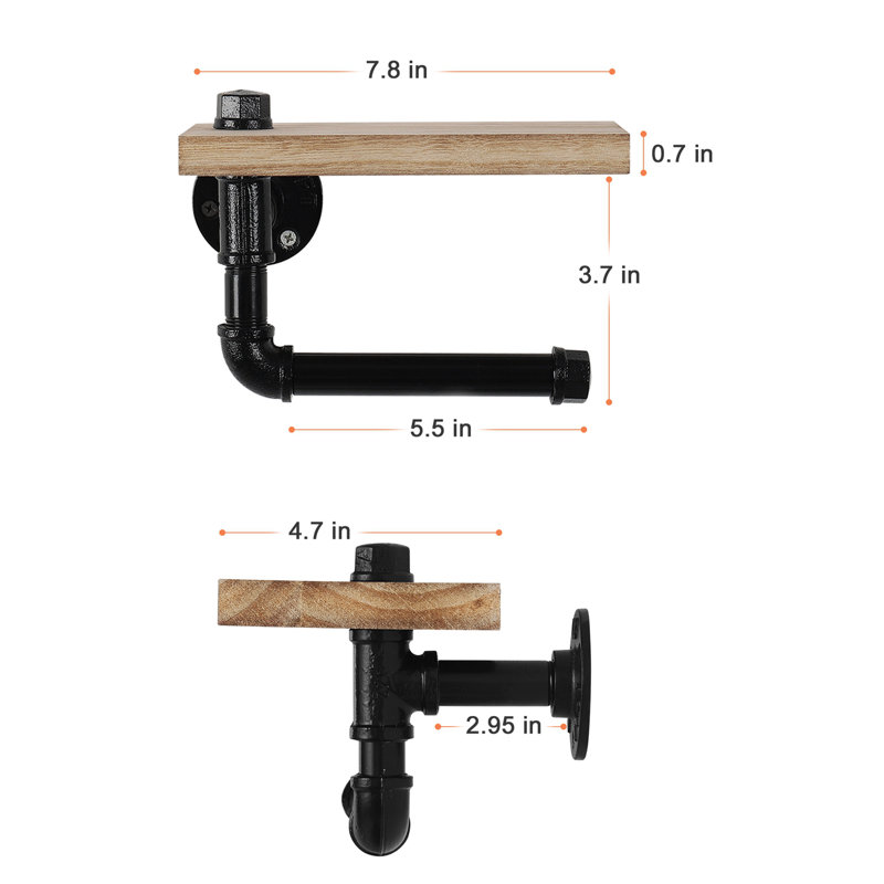 Wall Mounted Toilet Paper Holder