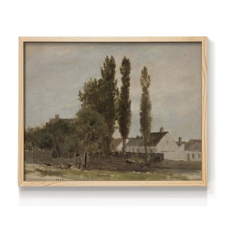 Paysages rétro-CLXVI-impression encadrée - réaménageable, H 8 po x l 10 po, Naturel