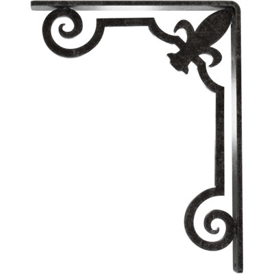 Support en fer forgé Fleur De Lis