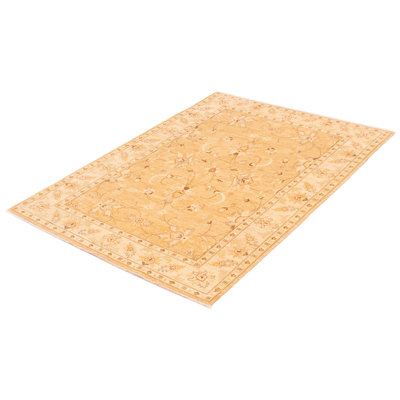 Tapis unique en laine noué à la main nouvel âge 5 pi 9 po x 7 pi 11 po Baronne