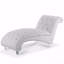 Chaise longue sans accoudoirs touffetée