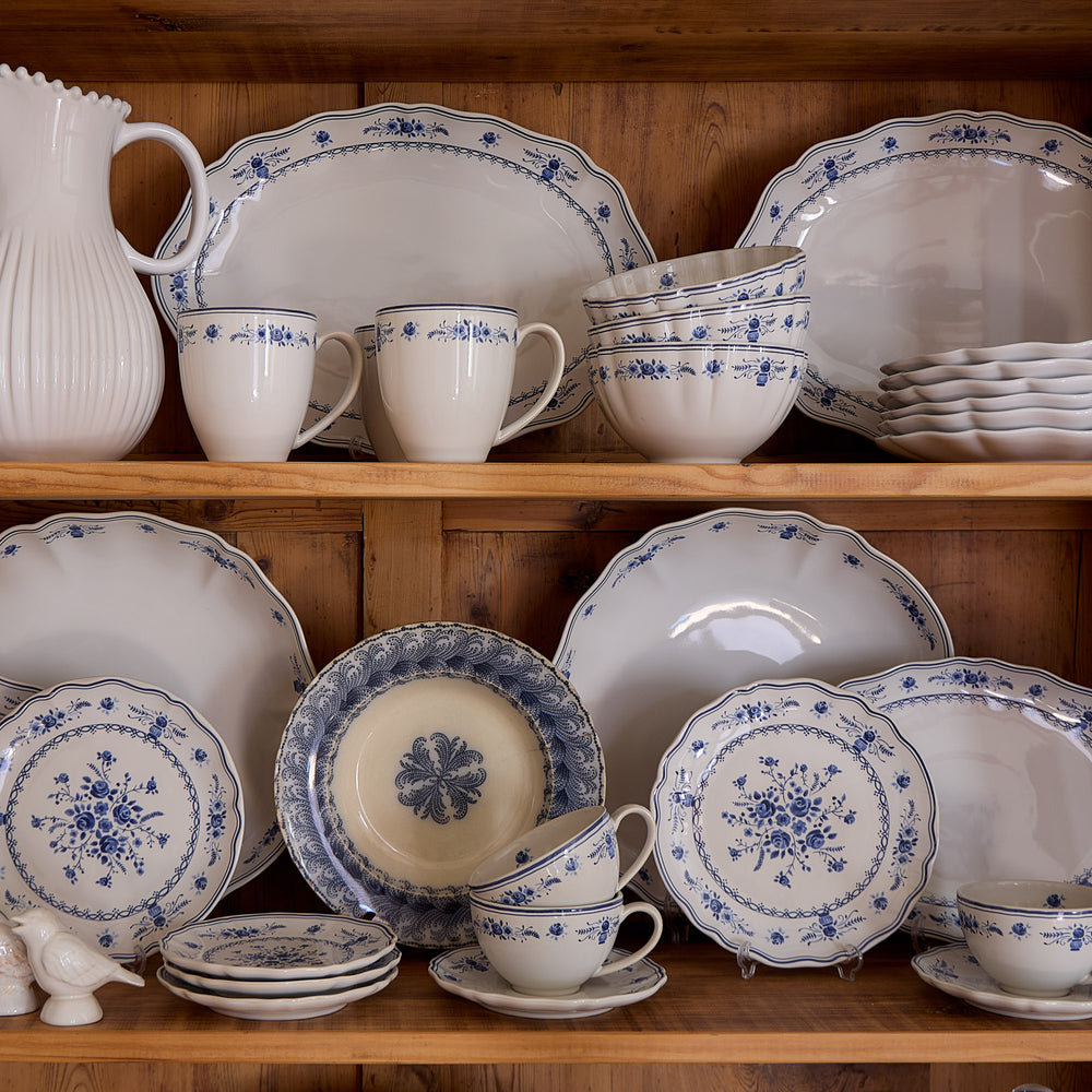 Vila Teacup, White/Blue