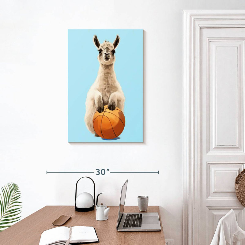 Ketti Sporty Llama - Basketball, H 30 po x l 20 po