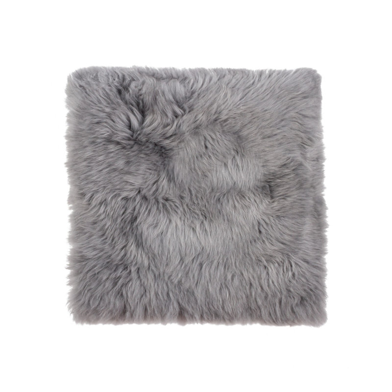 Coussins de chaise en laine, Noir, noir, noir, noir, 17 po x 17 po, 4