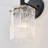 1-light Armed Sconce With Textured Glass Shade