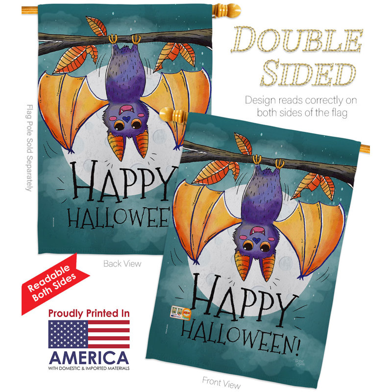 Drapeau de maison Happy Halloween