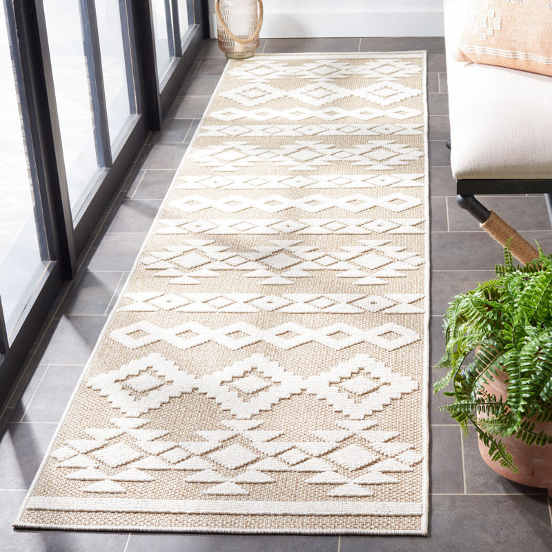 Tapis intérieur / extérieur Global Southwestern, Rectangle 4 pi x 6 pi