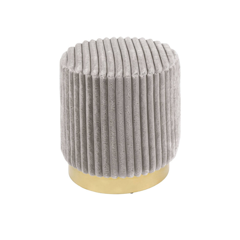 Tabouret l 16,4 po contemporain, gris, Gris clair