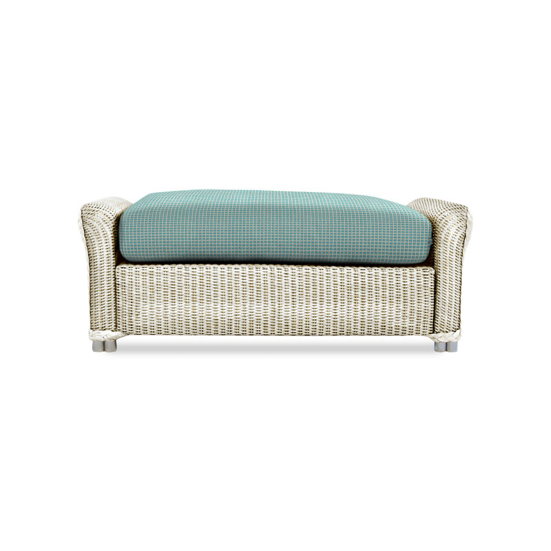 Reflections Outdoor Ottoman, Fife Aruba, Antique White