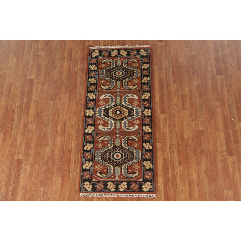 Tapis traditionnel indien orange 3 x 6