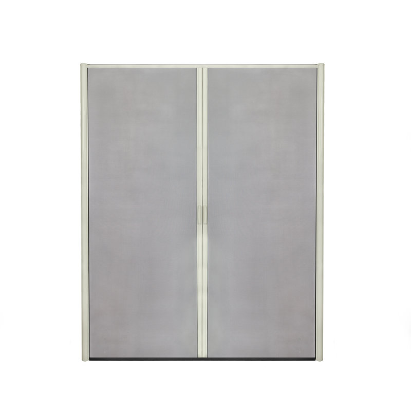 Écran rétractable pour porte double, Amande, H 84 po x l 76 po