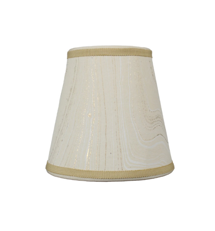 Marble Series Empire Lamp Shade, Ivory/Gold
