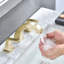 Robinet pour salle de bain à 2 poignées avec drain-91905094