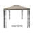 Replacement Canopy Top for 8 ft. x 8 ft. Rococo Gazebo