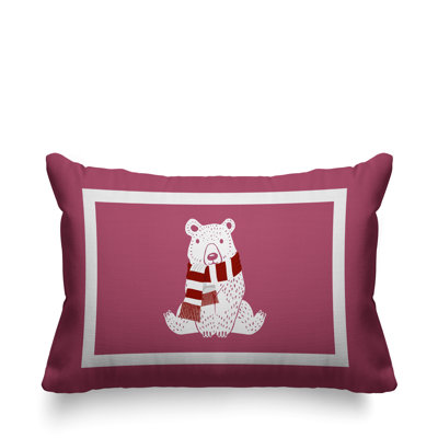 Coussin intérieur / extérieur Folk Christmas Bear