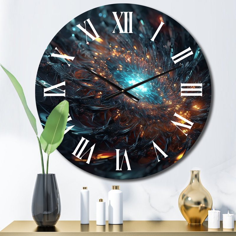 Interstellar Infinity Matrix Metal Wall Clock, Small
