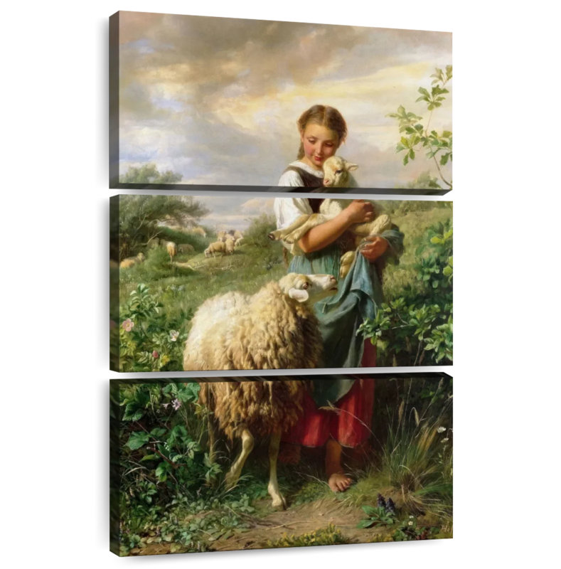 Leisha la petite bergère 1866, H 74 po x l 48 po