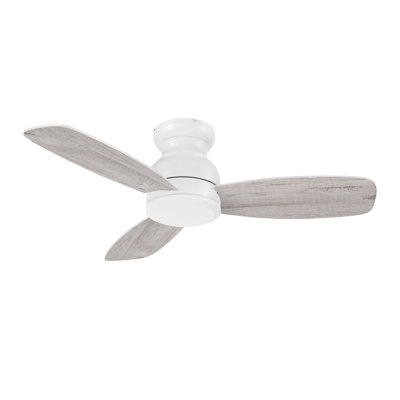 Ventilateur de plafond encastré à moteur à courant continu de 44 po sans lumière, télécommande