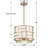 Abbeville 4 - Light Dimmable Drum Chandelier-1055375125