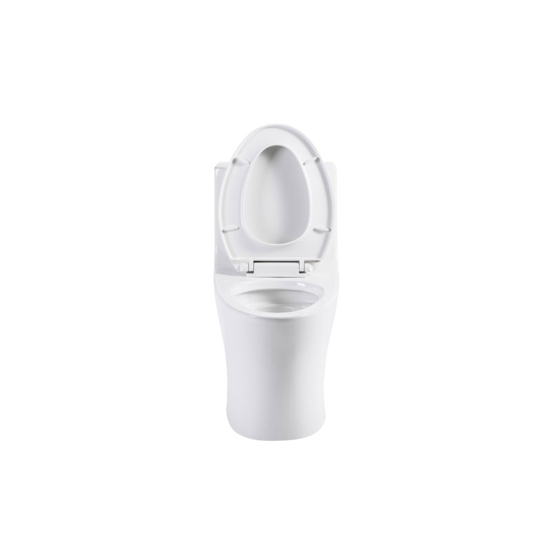Glossy White Toilet. Bathroom Toilet With Water Saving. Comfort Height. Seat. Elongated Bowl, 1/1.60 , 1000 Gram Flushing Score. Compliant Toilet, White.