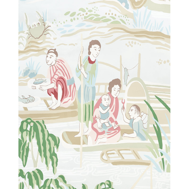 Papier peint Yangtze River, Aigue-marine