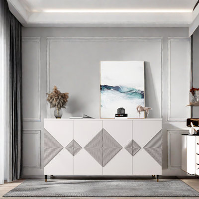 Large Capacity Light Luxury Accent Cabinet Accent Cabinet