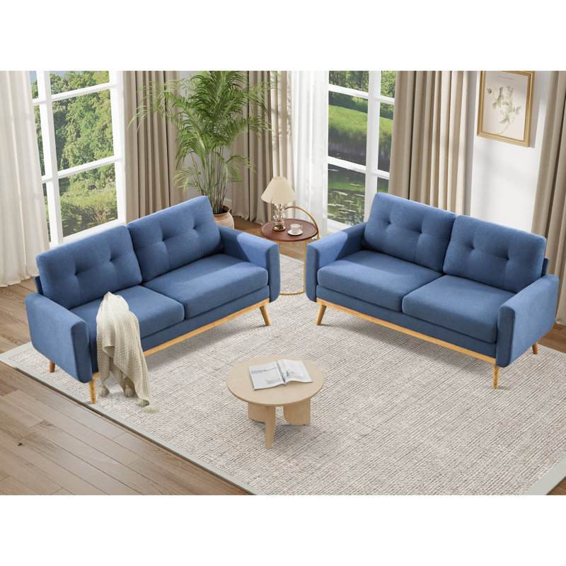 Causeuse 65 po, Bleu