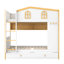 Lits de rangement, lit superposé double en bois surdimensionné avec lit gigogne pour chambre d'enfant