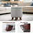 Storage Ottoman With Padded Seat, Modern Cotton-Linen Footrest, Round Stool For Living Room Bedroom-802350583