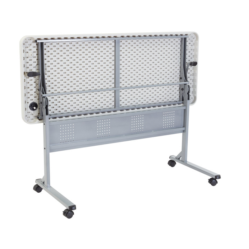 Flip-N-Store Training Table with Caster Wheels, 29.5" H x 60" W x 24" D