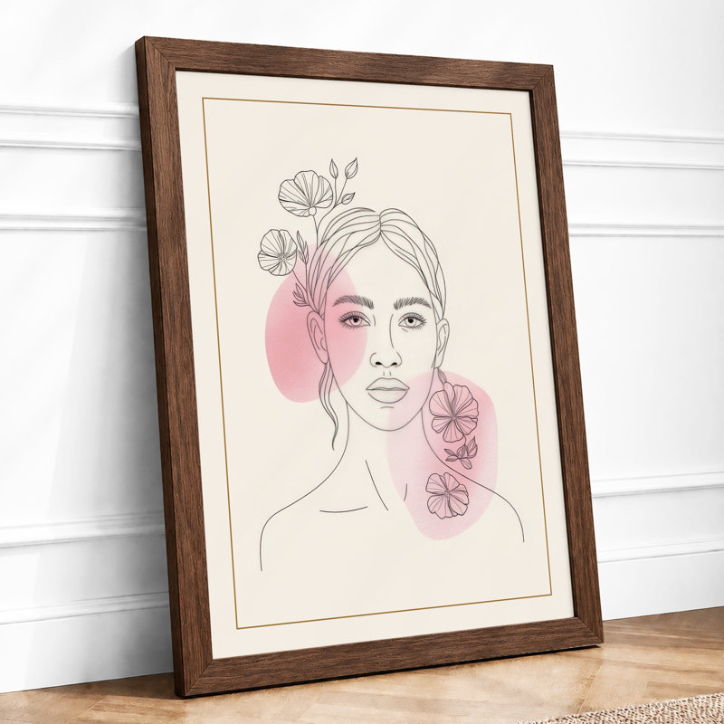 Bloom and Gaze Botanical - Framed Print, Walnut, A1 - 84.1 x 59.4 cm