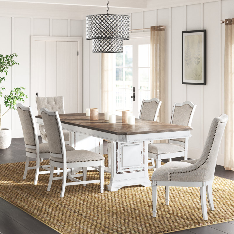 Exmouth 6 Person Extendable Dining Set w/ 20" Leaf