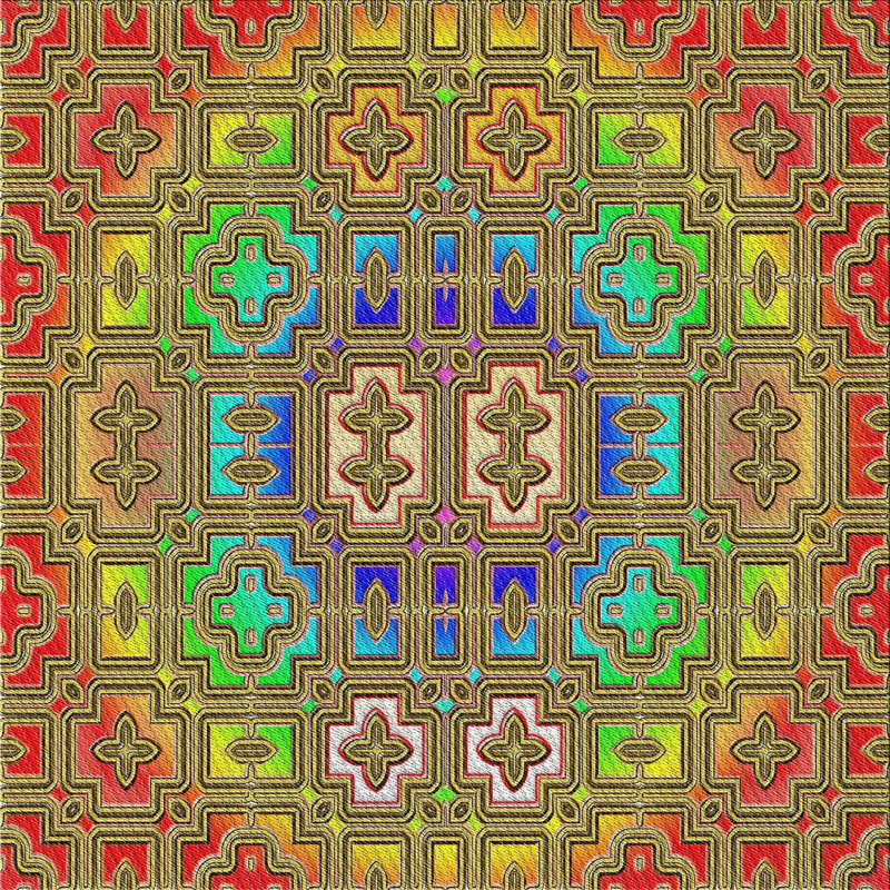 Wool Indoor Rug, Square 4'