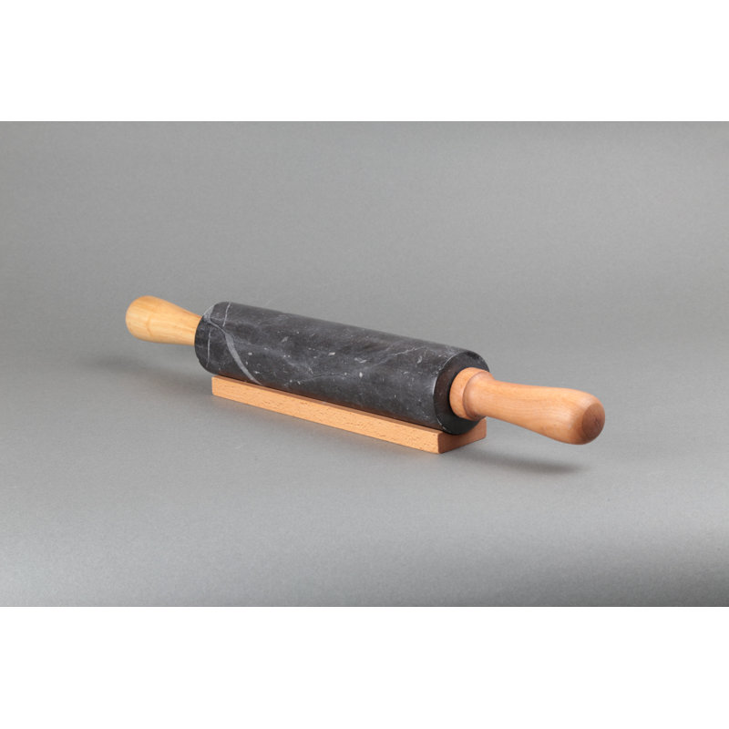 Charlton Home Paradis Deluxe Rolling Pin in Charcoal