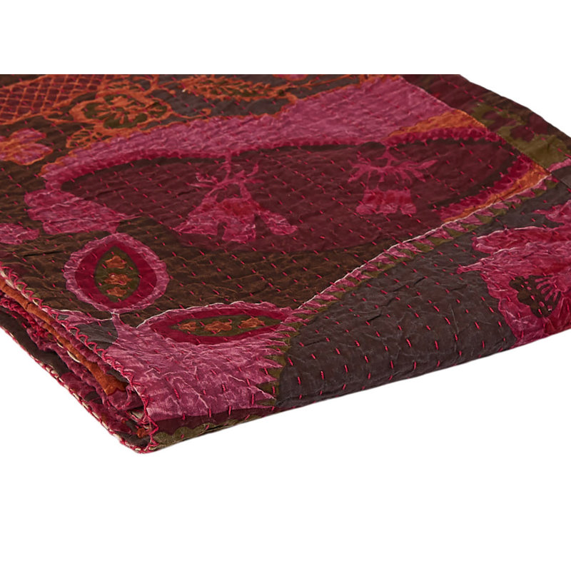 Jeté en coton Kantha