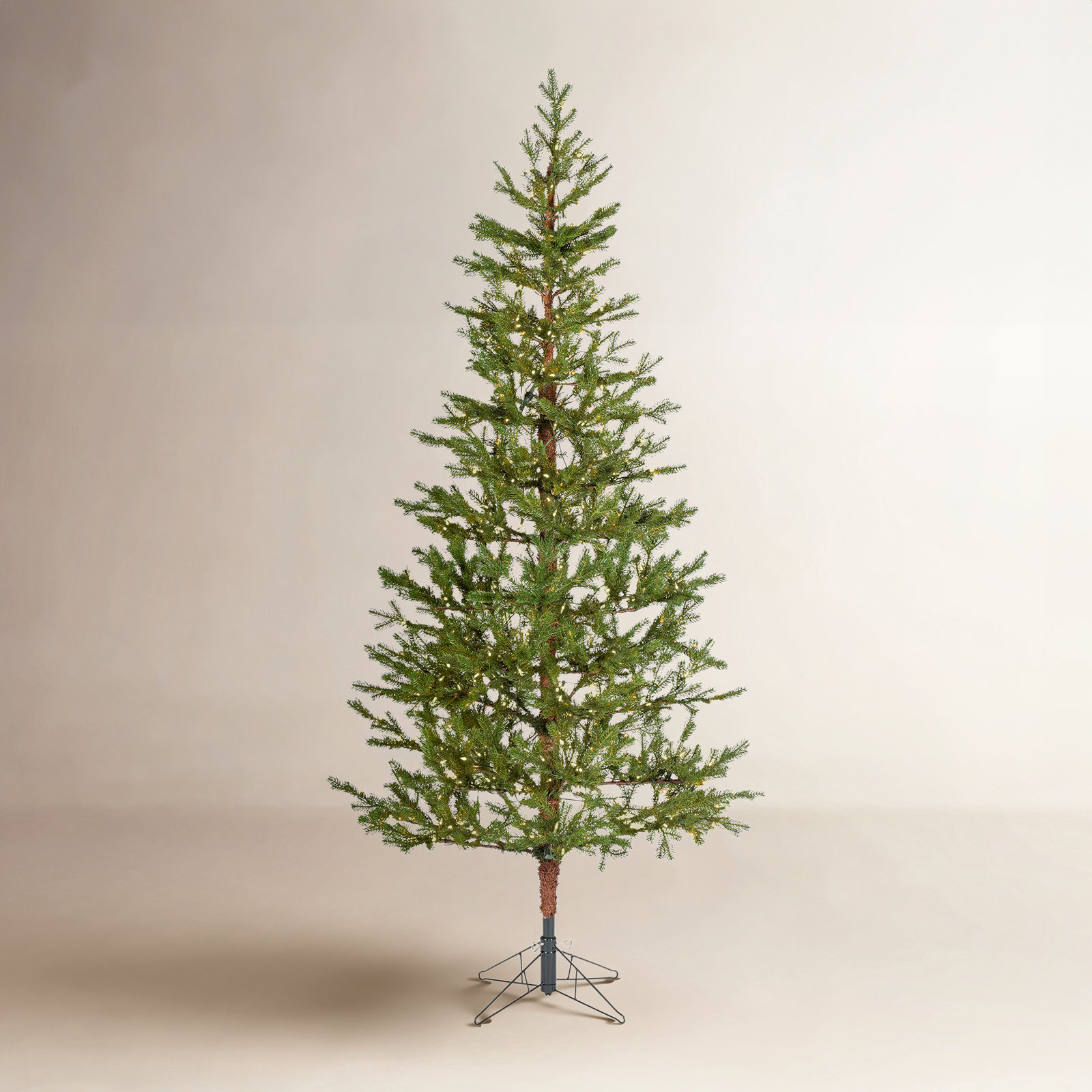 Gerrold Lighted Artificial Pine Christmas Tree, 7.5'