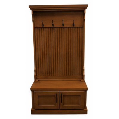 Brandley Hall Tree 37.5'' Wide with Bench and Shoe Storage