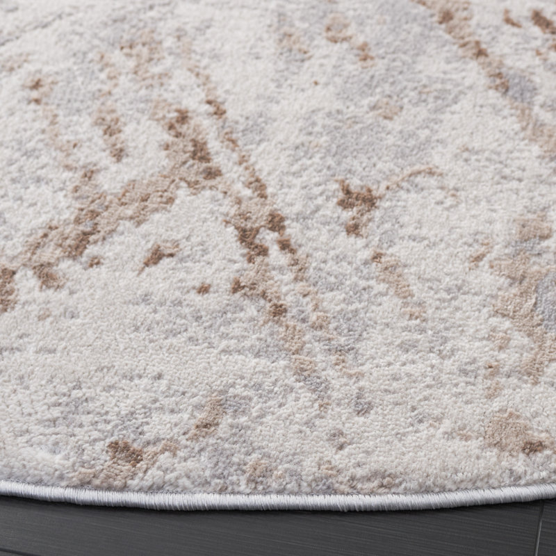 Brondby Performance Abstract Rug, Round 6'7"