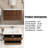 36'' Wall-Mounted Single Bathroom Vanity With Integrated Ceramic Top-1071979347