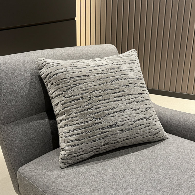 Oreiller de luxe Harlow Buttercup, 24 po x 24 po, Coussin décoratif