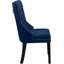 Chaise d'appoint rembourrée en velours capitonné Stonefort-24018901