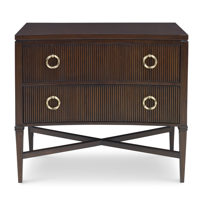 Reeded 2 -Drawer Accent Chest
