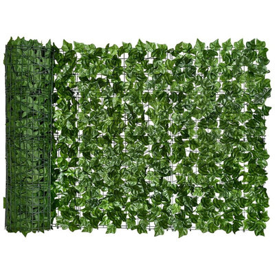 Clôture de haie artificielle pour clôture d'intimité artificielle, adaptée à la décoration extérieure, jardin