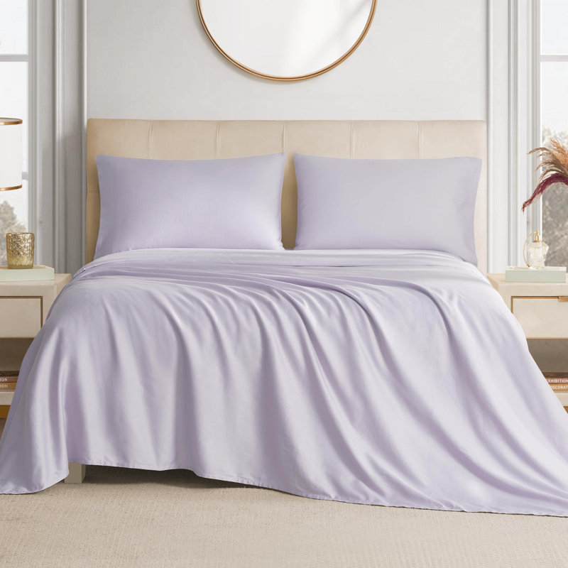 The Sheet Lab Cloud Embrace Sheet Sets, King Sheet Set with 2 Pillowcases, Purple