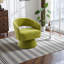 Upholstered Swivel Armchair-2037472830