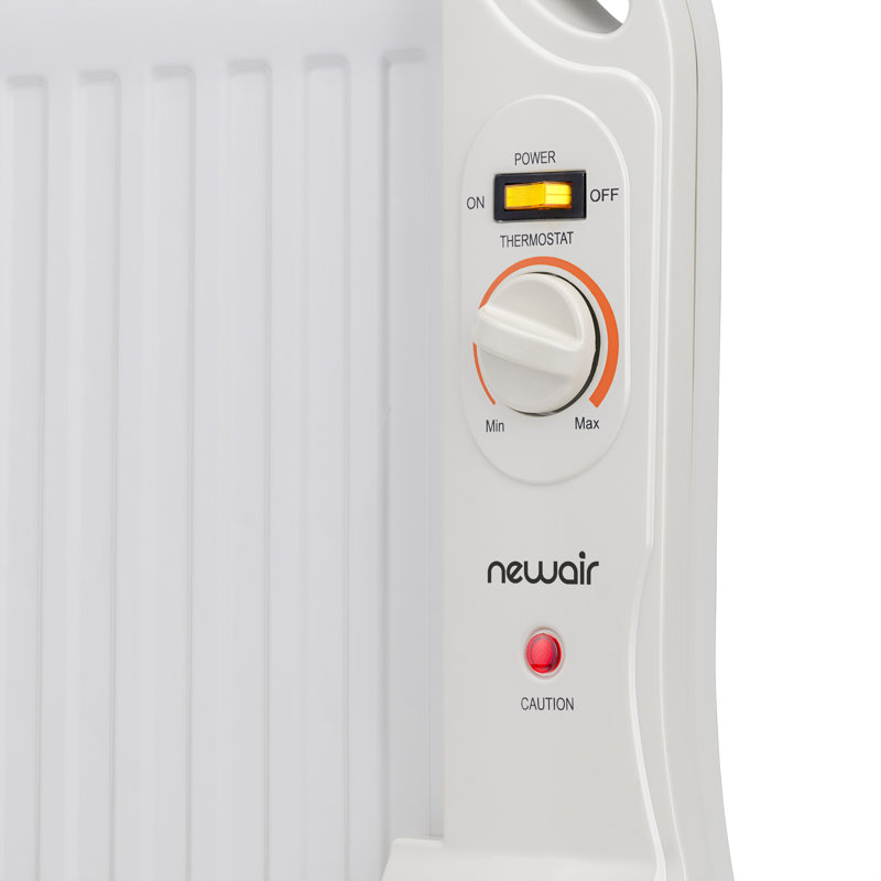 White 400-Watt Portable Under Desk Space Heater with Thermostat