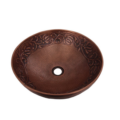 Lavabo de salle de bain vasque circulaire en métal Arandas