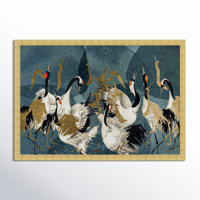 Crane Love Print by Oliver Gal