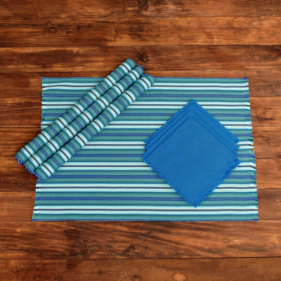 Celarian 100% Cotton Striped Rectangle Napkin